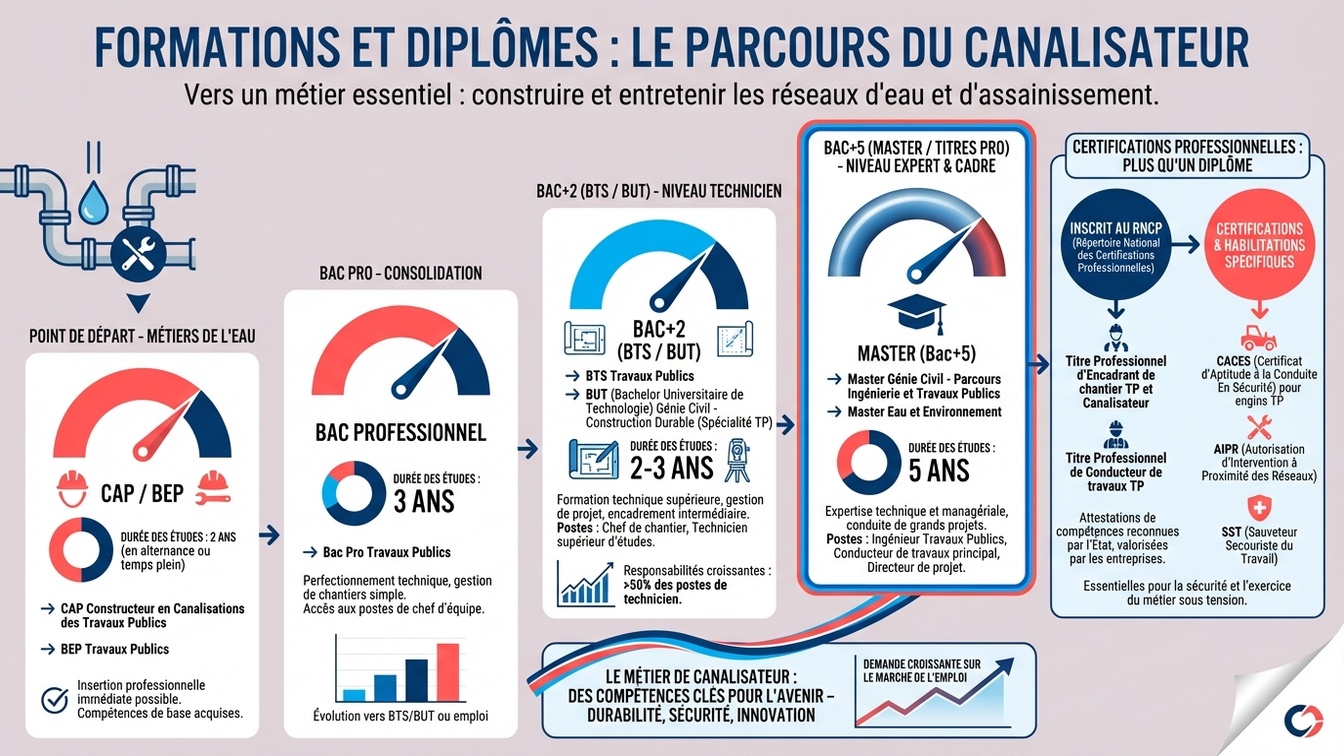 Formation Canalisateur infographie