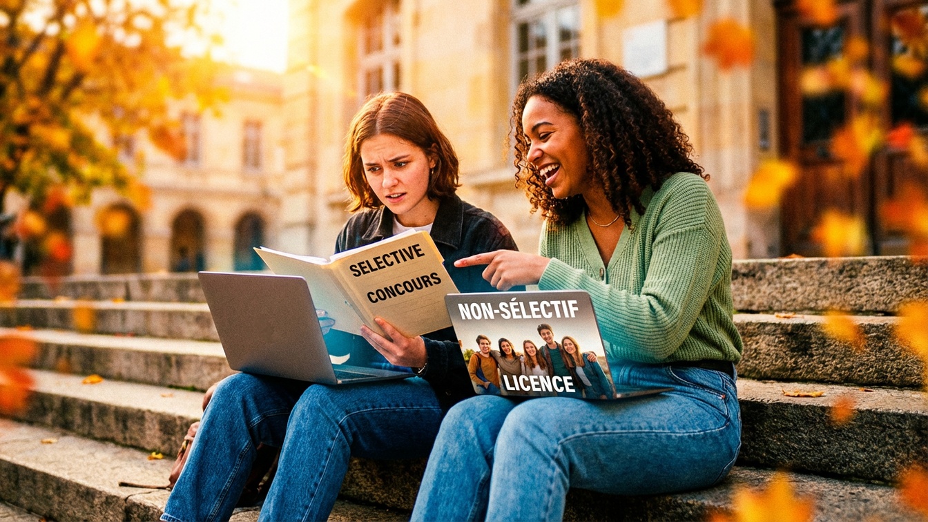 Quelle différence entre formations sélectives et non sélectives sur Parcoursup ?