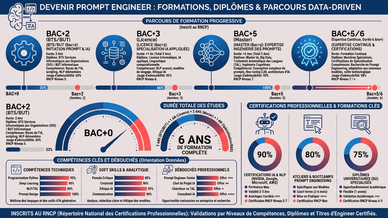 Formation Prompt engineer infographie