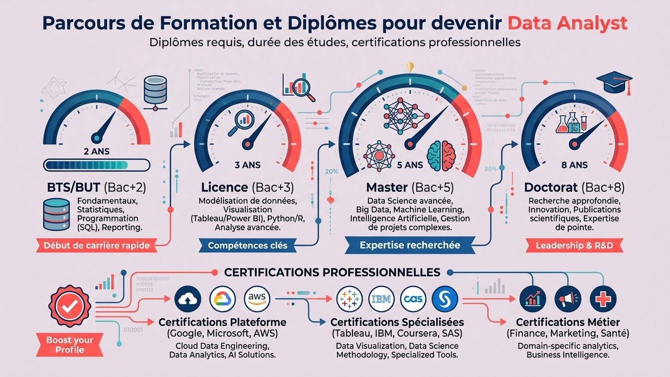 Formation Data Analyst infographie